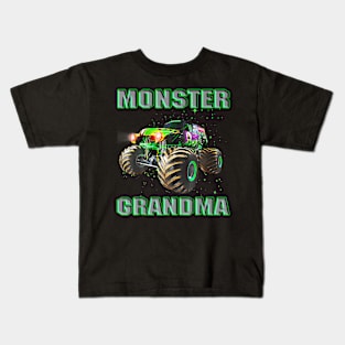 Monster Truck Grandma Monster Truck Are My Jam Truck Lovers Kids T-Shirt